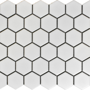 CC102 White 2" Hexagon