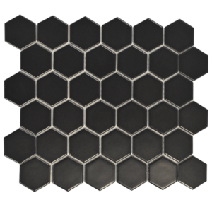 CC103 Black 2" Hexagon