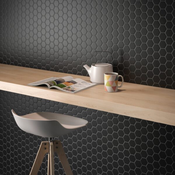CC103 Black 2" Hexagon - Image 2