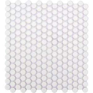 CC108 Matte White Pennyround