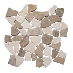 Tan & White Cut & Tumbled