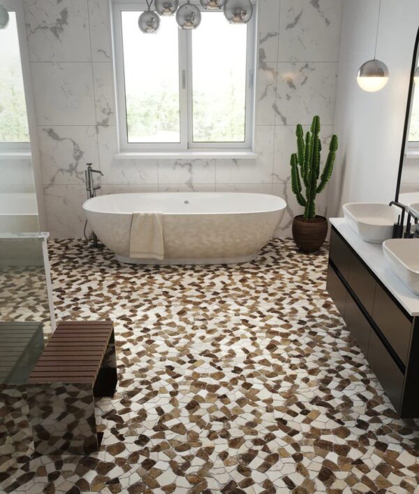 Tan & White Cut & Tumbled - Image 2