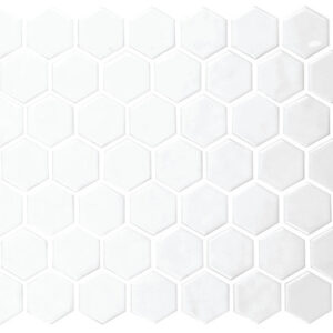 AT20 Elegant White 1.5" Hexagon