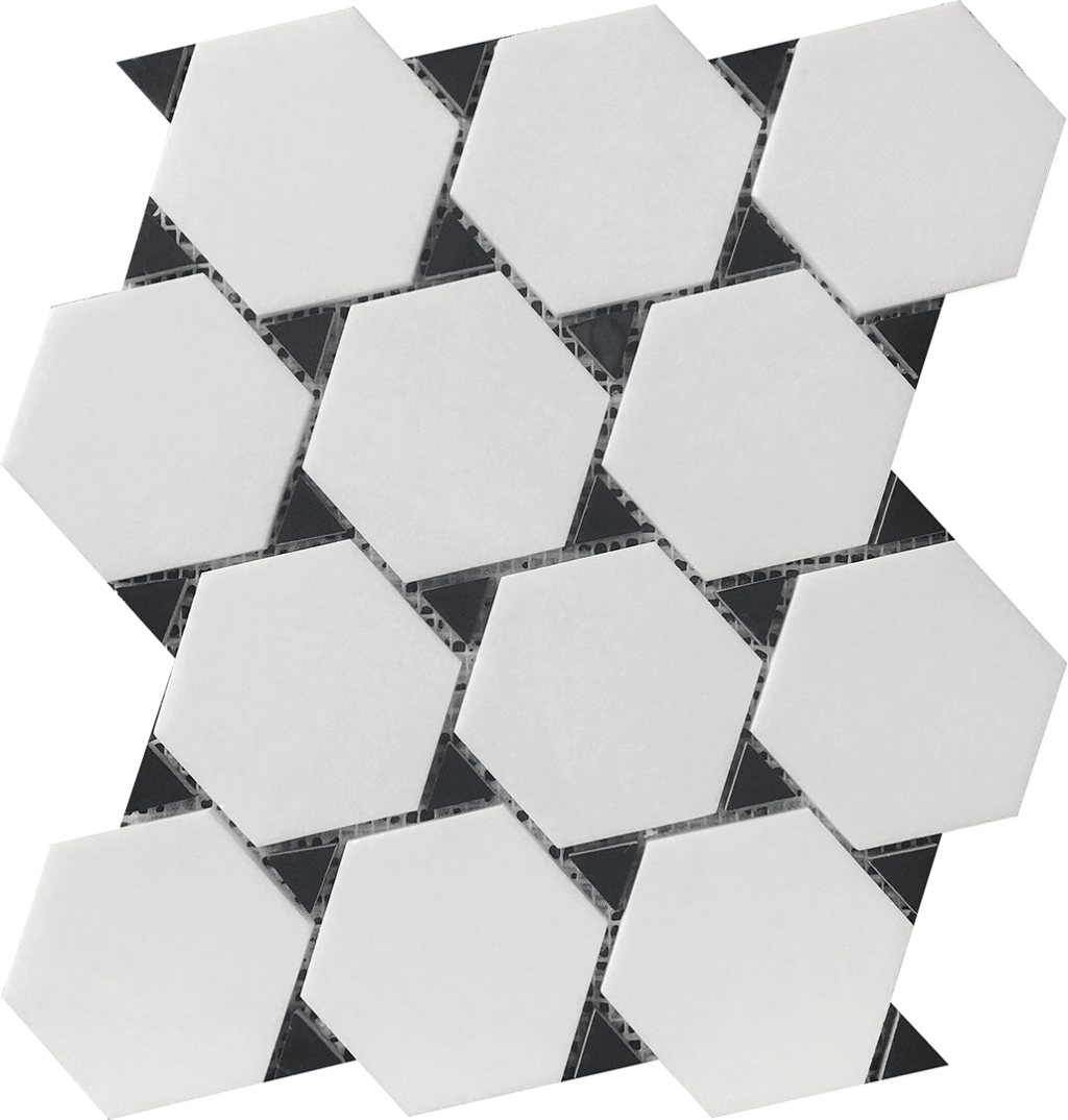 Roca Rockart Thassos & Nero Marquina Dot