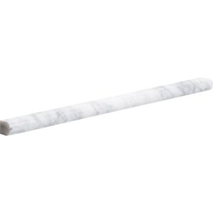 White Carrara Honed Tile Molding