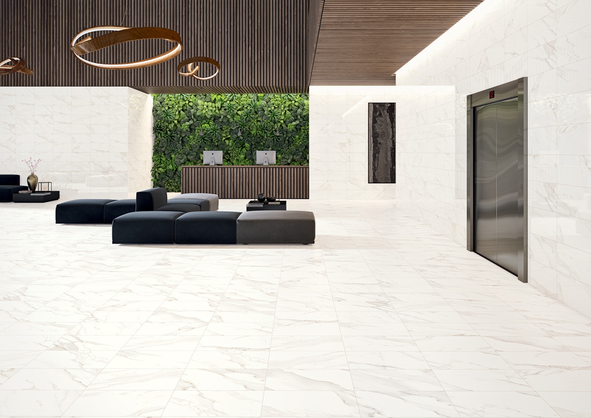 AIN010 Calacatta Gold 12x24" Matte - Image 3