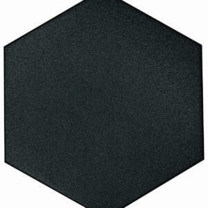 Solid Black 8" Hexagon